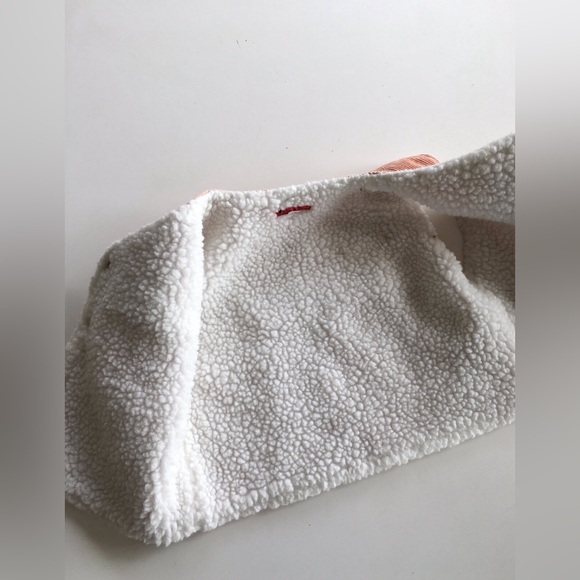 Vintage Japanese Sherpa Lined Corduroy Kid’s Vest with Baseball Patch - Picture 5 of 5